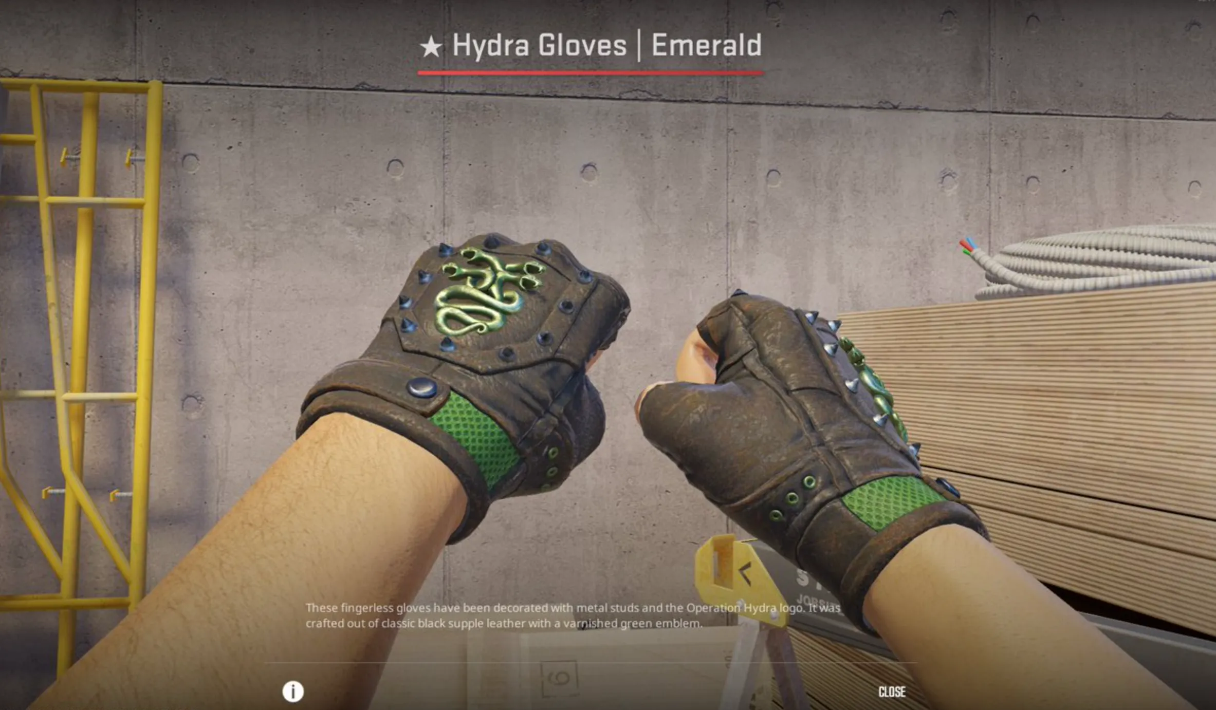 Hydra Gloves Emerald
